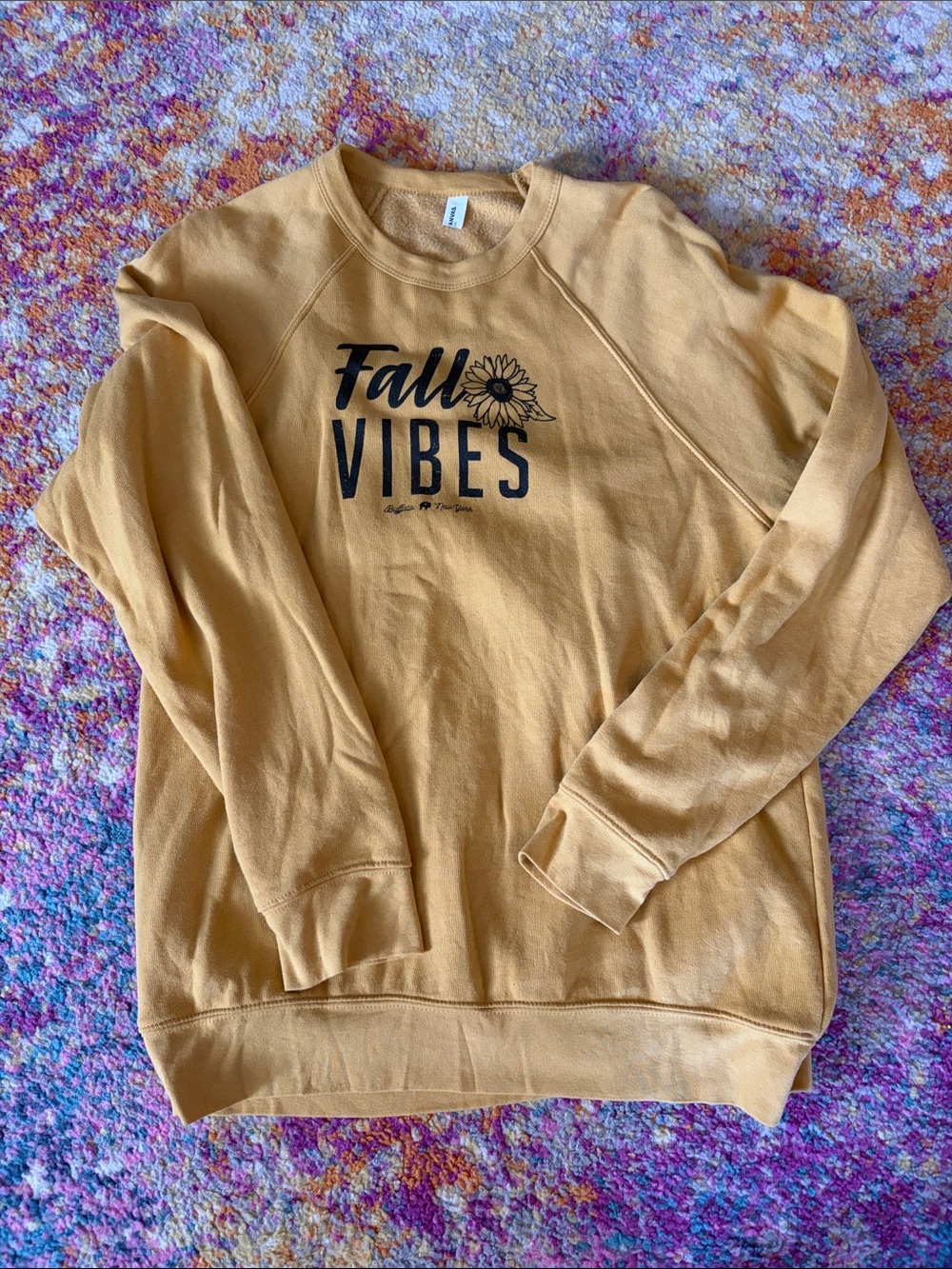Fall Vibes Mustard Crewneck Sweatshirt